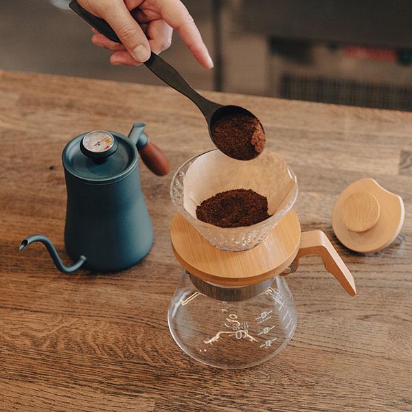 Воронка (пуровер);стекло,бамбук;D=12см