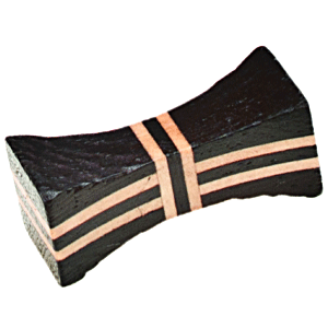 Подставка для палочек;сосна;,H=17,L=42,B=17мм;черный,бежев.