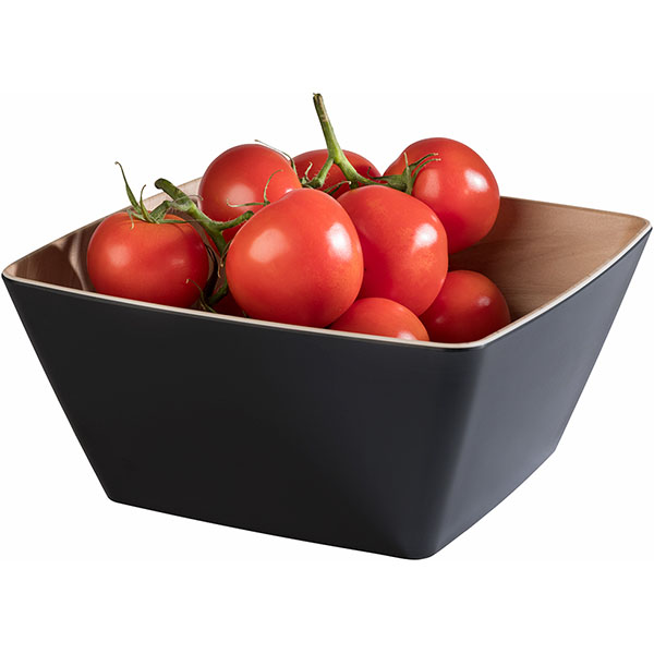 Салатник «Фрида»;пластик;3,5л;,H=12,L=25,B=25см;черный,бежев.