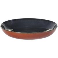 Блюдо глубокое;керамика;D=235,H=45мм;синий,коричнев.
