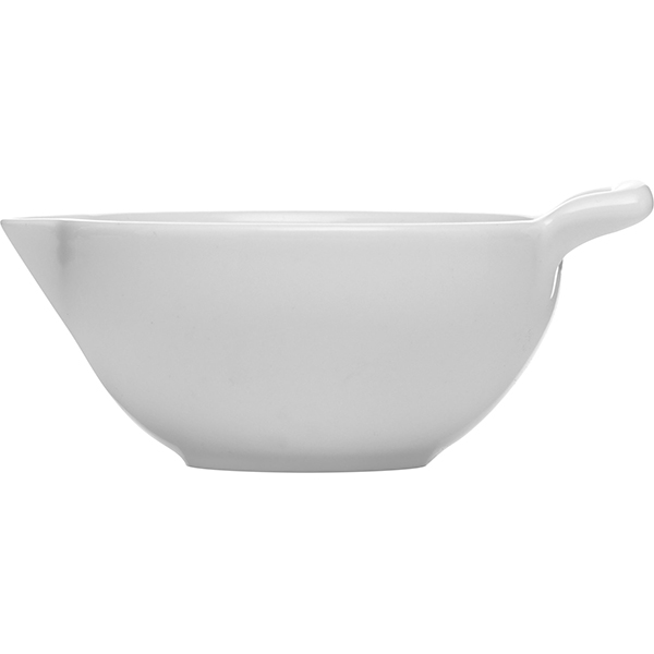 Соусник «Бель Кузин»;фарфор;55мл;D=70,H=35,L=90мм;белый