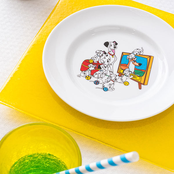 Тарелка «Далматинцы» мелкая;фарфор;D=17,5см;белый