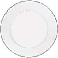 Тарелка «Эссенц» набор[2шт];стекло;D=32см;белый,серебрян.