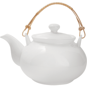 Чайник заварочный «Кунстверк»;фарфор;1,1л;D=97,H=125,L=185мм;белый