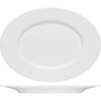 Блюдо «Пьюрити» овальное;эко-кост. фарф.;,L=24см;белый