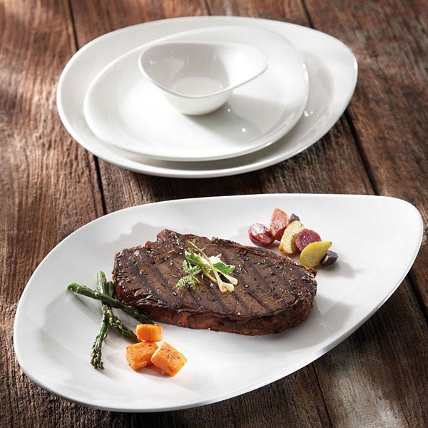 Салатник «ФриСтайл»;фарфор;0,75л;D=28,H=6см;белый