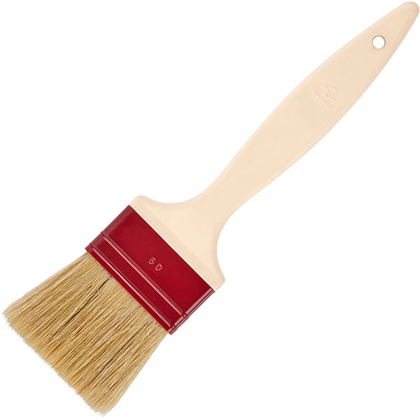 Кисточка кондитерская;пластик,щетина натур.;,L=275,B=60мм;бежев.,красный
