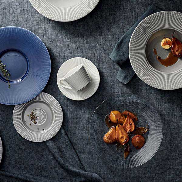 Блюдце «Виллоу»;фарфор;D=117/40мм;белый