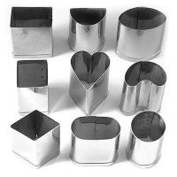 Комплект вырубок для теста (круг; арка; овал; овал.круг; квадрат; прямоугольник; ромб; сердце; крива