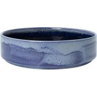 Тарелка «Аврора Везувиус Ляпис» с бортом;фарфор;D=202,5,H=54мм;синий,голуб.