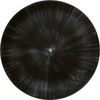 Тарелка «Де» №6;фарфор;D=28см;кремов.,черный