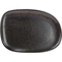 Блюдо для подачи;фарфор;,H=25,L=330,B=230мм;коричнев.