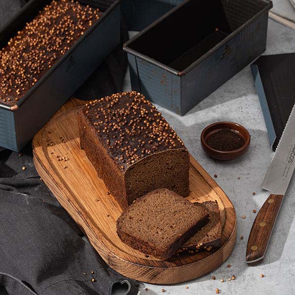 Форма для выпечки хлеба на 500г «Экзопан»;сталь,антиприг.покр.;,H=90,L=265,B=110мм;серый