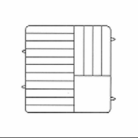 Кассета для посуды;полипроп.;,H=30,L=50,B=50см;бежев.