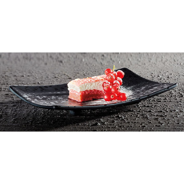 Блюдо для суши;пластик;,H=3,L=22,B=12см;черный