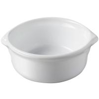Кокотница с ручками;фарфор;40мл;D=63,H=30,L=70мм;белый