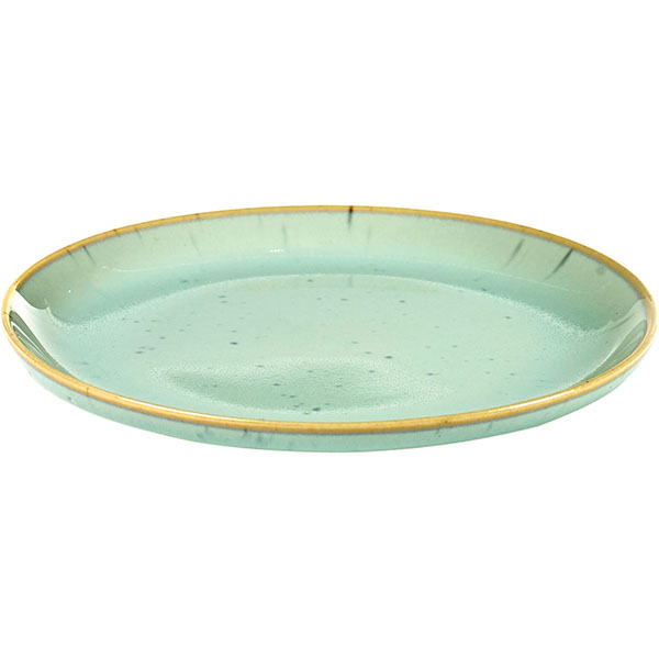 Тарелка «Тэрр де Рэ»;керамика;D=130,H=12мм;голуб.