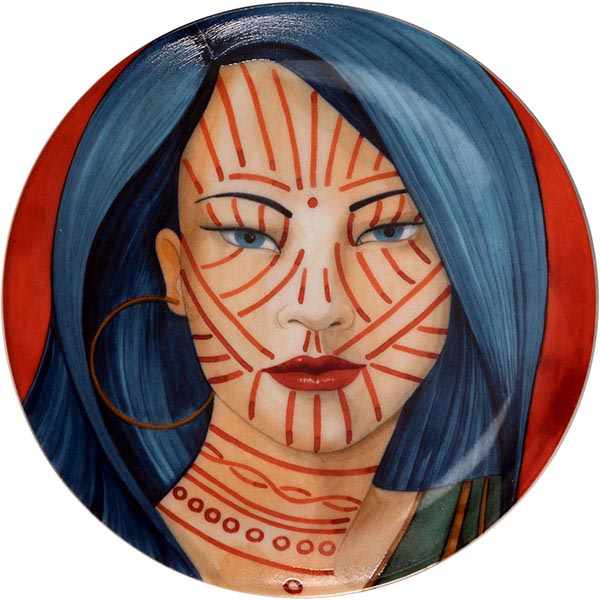 Тарелка пирожковая «Анимае» в ассортименте набор[6шт];фарфор;D=16см;разноцветн.