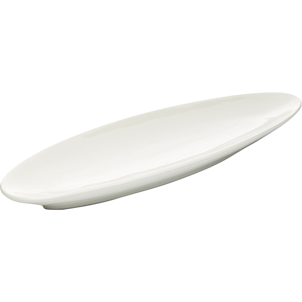 Селедочница «Кунстверк»;фарфор;,H=2,L=30,B=10см;белый