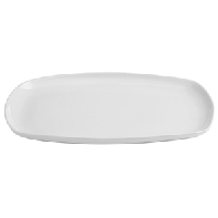 Блюдо «Сплендор» овальное;фарфор;,H=18,L=360,B=240мм;белый
