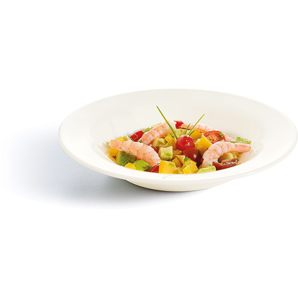 Тарелка глубокая «Интэнсити»;зеникс;250мл;D=220,H=36мм;белый