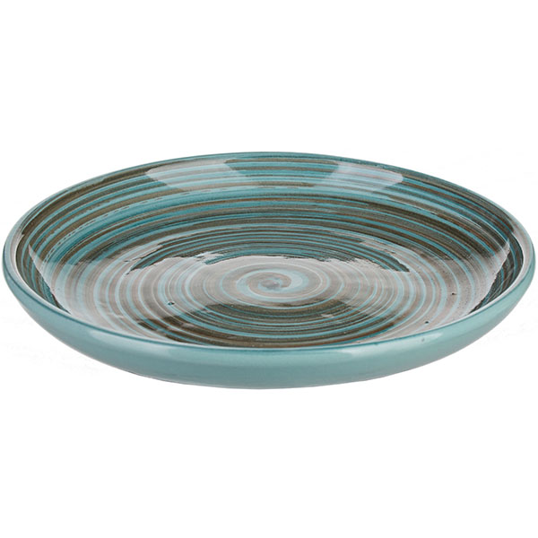 Тарелка «Скандинавия» мелкая;керамика;D=18,H=3см;голуб.