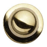 Пукли[12шт];пластик;D=15мм;золотой