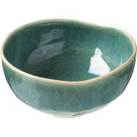 Розетка «Эрбосо Реативо»;фарфор;200мл;D=105,H=50мм;малахит.,кремов.