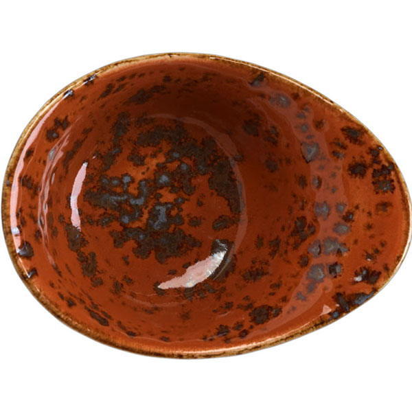 Салатник «Крафт Терракота»;фарфор;125мл;,H=55,L=130,B=95мм;терракот