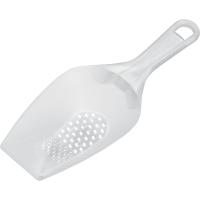 Совок для льда перфорированный;поликарбонат;250мл;,L=270,B=95мм;прозр.