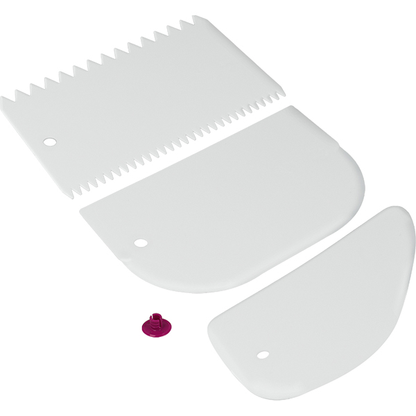 Набор шпателей кондитерских (3 шт.);нейлон;белый