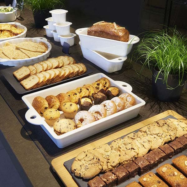 Блюдо для подачи «Базальт»;керамика;,H=35,L=400,B=250мм