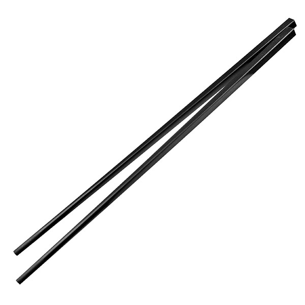 Палочки китайские 10 пар многоразовые;пластик;,L=270,B=6мм;черный