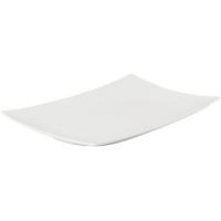 Блюдо сервировочное «Кассиопея» прямоугольное;фарфор;,L=35,B=22см;белый