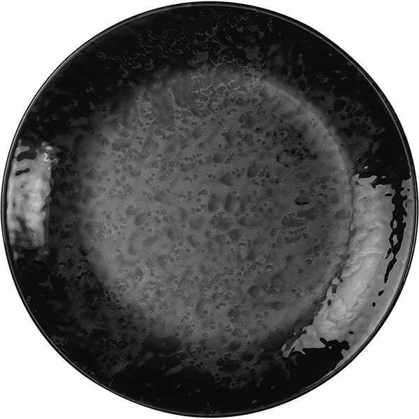 Тарелка «Нанокрем Блэк» мелкая;фарфор;D=270,H=26мм;черный
