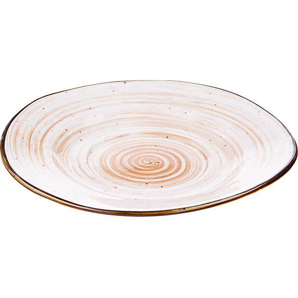 Блюдце для бульонной чашки «Пастораль» для P6136515-S-SH113;фарфор;D=15,5см;оранжев.