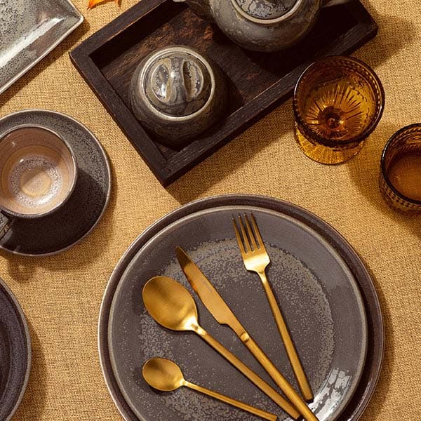 Ложка чайная «Саппоро бэйсик»;сталь нерж.;,L=13,9см;золотой,матовый