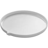 Тарелка «Геометрия»;кост.фарф.;D=200,H=15мм;белый