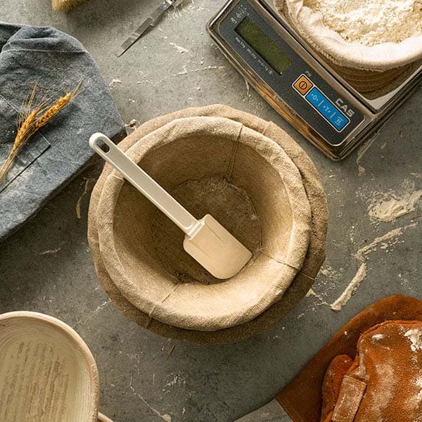 Корзина для расстойки теста круглая на 2,0кг;лоза ивовая,ткань;D=29,H=14,5см;бежев.