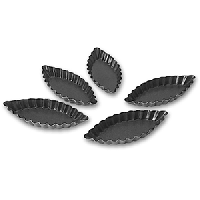 Форма кондитерская «Овал»[25шт];сталь,антиприг.покр.;,L=100,B=42мм