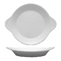 Форма для запекания «Америка» порционная;фарфор;230мл;D=190,H=25,L=190,B=160мм;белый