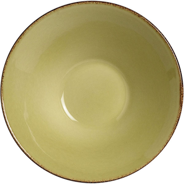 Салатник «Террамеса Олива»;фарфор;0,8л;D=205,H=95мм;олив.