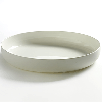 Блюдо «Бэйс» глубокое;фарфор;D=280,H=45мм;белый,матовый