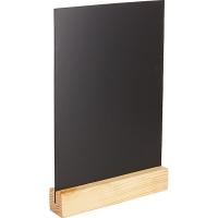 Меловой тейбл-тент А4 вертикальный ,дерев.основание;,H=32,8,B=21,2см