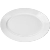 Блюдо «Алберго» овальное;фарфор;,H=6,L=42,B=29см;белый