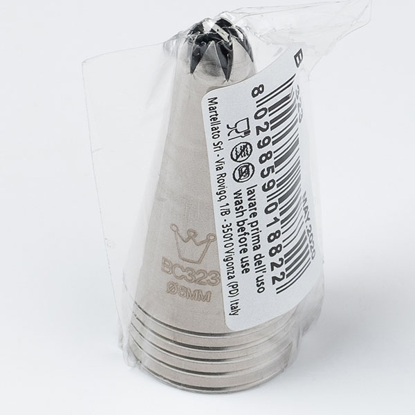 Насадка кондитерская «Закрытая звезда»[5шт];сталь нерж.;D=25/5,H=47мм