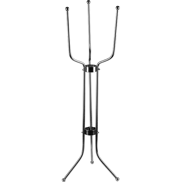 Подставка напольная для ведра «Трезубец» (к-т из 5-частей);сталь нерж.;,H=71,B=20см;металлич.