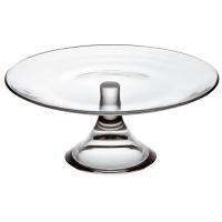 Подставка для торта «Банкет»;стекло;D=210,H=95мм;прозр.