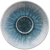 Блюдце «Нанокрем Блю»;фарфор;D=150,H=21мм;голуб.