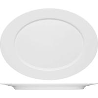 Блюдо «Пьюрити» овальное;эко-кост. фарф.;,L=38,B=26см;белый